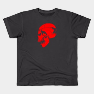 Red Vampire Skull Kids T-Shirt